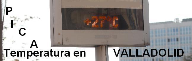 temperaturas en Valladolid.